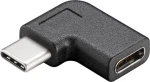 MicroConnect pravoúhlý adaptér USB-C M-F černá / 10Gb/s / 4K @ 60Hz (USB3.1CCMF)