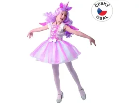 MaDe 09454 - Šaty na karneval - jednorožec, 120 - 130 cm