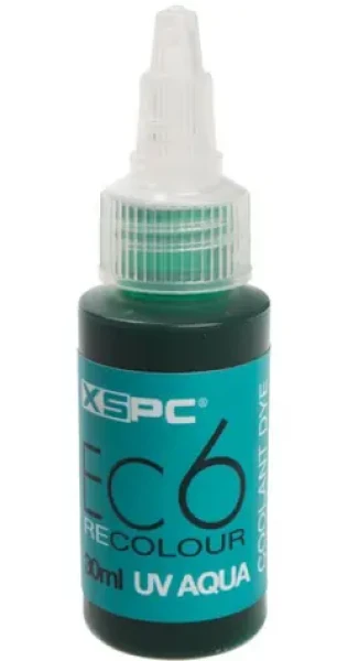 XSPC EC6 ReColour Dye UV azurová / Barvivo do chladicí kapaliny / Koncentrát / UV reaktivní / 30 ml (5060175589453)