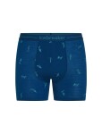 Pánské merino boxerky ICEBREAKER Mens 150 Anatomica Boxers Ski Day, Atlantis/Topaz/Aop velikost: XXL