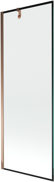 MEXEN/S - Next vanová zástěna FIX 70 x 150, černá dekor, růžové zlato 895-070-000-00-70-60
