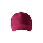 Unisex čepice 5P (granátová) nastavitelný