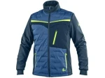 Bunda CXS NAOS, hybrid, pánská, modro-modrá, HV žluté doplňky 3XL 129010040697