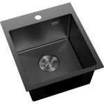MEXEN - Solix ocelový dřez 1-bowl 400 x 450 mm, černá 6401401000-70