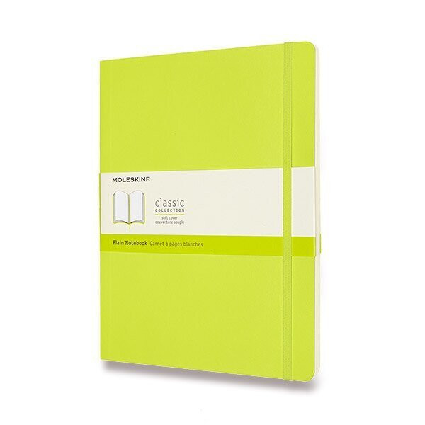 Zápisník Moleskine - měkké desky, XL, čistý - limetka