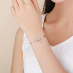 Elenys stříbrný náramek Hamsa symbol ochrany
