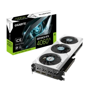 GIGABYTE GeForce RTX 4060 Ti EAGLE OC ICE 8GB / 1830-2505 MHz / 8GB D6 / 128-bit / 2x HDMI 2x DP / (8) 500W (GV-N406TEAGLEOC ICE-8GD)