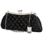 Zajímavé dámské psaníčko Rohana, černá