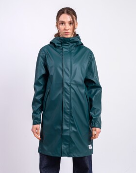 Herschel Supply Long Classic Rain Jacket Women's Dark Sea XS