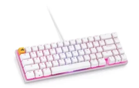 Glorious GMMK2 Compact US bílá / herní klávesnice / FOX spínače / USB-C / US layout / RGB / 2m (GLO-GMMK2-65-FOX-W)