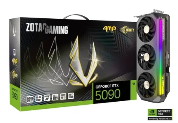 ZOTAC GAMING GeForce RTX 5090 AMP Extreme Infinity 32GB / 2467MHz / 32GB GGDR7 / 512-bit / 1x HDMI + 3x DP / 1000W (16) (ZT-B50900B-10P)