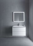 DURAVIT - L-Cube Umyvadlová skříňka 55x82x48 cm, 2 zásuvky, bílá mat LC624101818