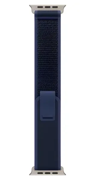 Apple Watch 49mm modrá M/L / Trailový tah řemínek / provedení z přírodního titanu (MXTW3ZM/A)