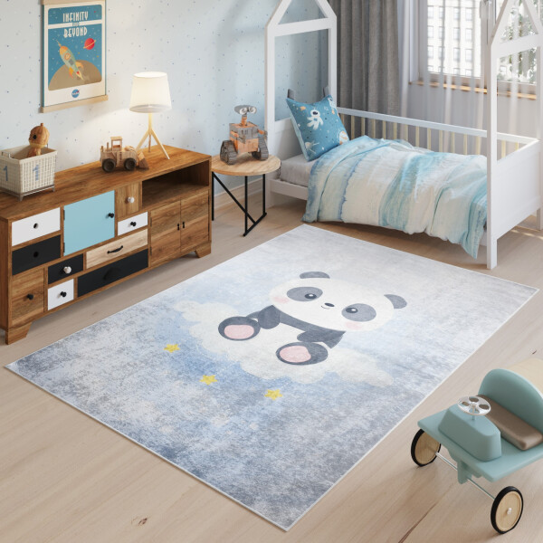 DumDekorace DumDekorace Dětský koberec roztomilou pandou na obláčku