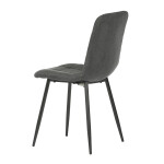 Jídelní židle, šedá, látka, CT-281 GREY2