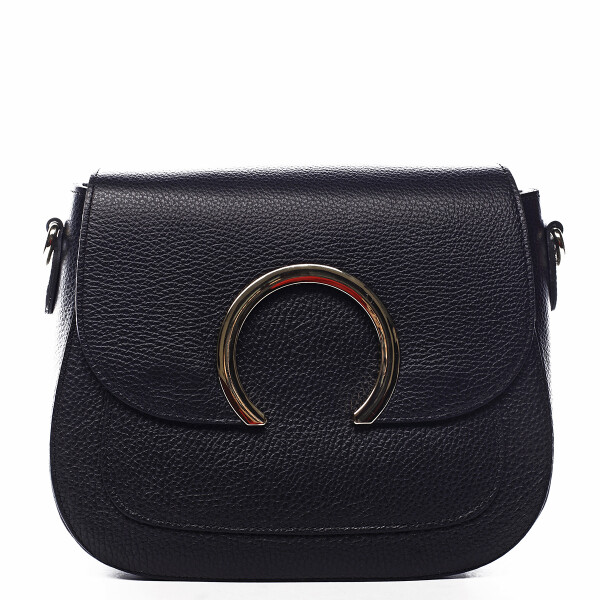 Nepřehlédnutélná kožená crossbody Albina černá