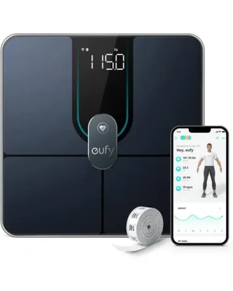 Anker eufy P2 Pro černá / Osobní váha / 16 tělesných ukazatelů / TFT displej (T9149111)