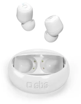 SBS TWS Twin Spin 360° bílá / Bezdrátová sluchátka / Do uší