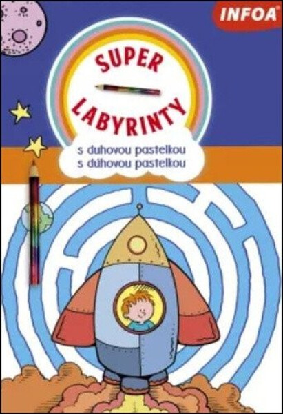 Super Labyrinty duhovou duhovou pastelkou