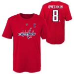 Outerstuff Dětské tričko Alex Ovechkin Washington Capitals NHL Flat Captains Name and Number Velikost: Dětské M (10 - 12 let)