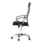 Kancelářská židle, houpací mechanismus, šedá síťovina, KA-E305 GREY