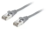 Equip Cat6a šedá / Patch kabel / S/FTP / LSZH / PoE+ / 0,5 m (606702)