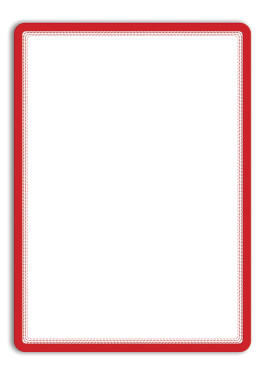 Djois Magneto - samolepicí rámeček, A3, červený, 2 ks