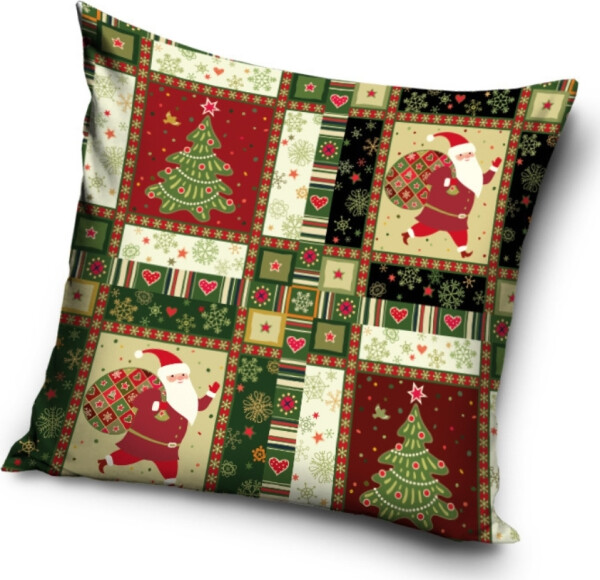 Dekorační polštářek Vánoční Patchwork