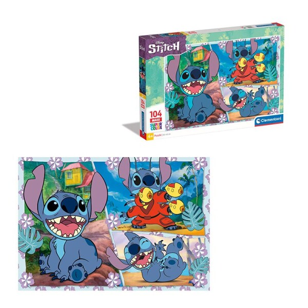 Puzzle 104 maxi Disney Stitch