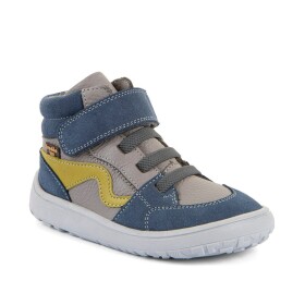 Dětské celoroční kotníkové barefoot boty TEX GO GREY/BLUE Froddo G3110265 - 34