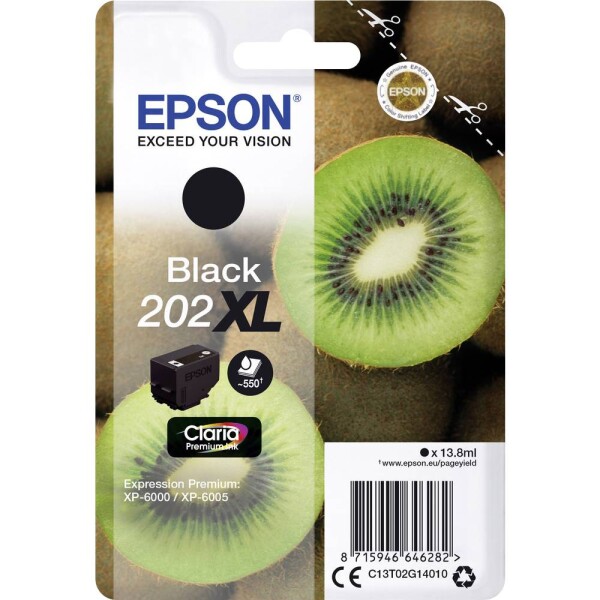 Epson Ink T02G1, 202XL originál černá C13T02G14010 - Epson 13T02G14010 - originální