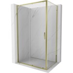 MEXEN/S - Exo sprchový kout, posuvné dveře 150 x 75, transparent, zlato 8151-150-075-50-00