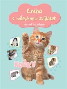 Kniha nálepkami zvířátek Kočky
