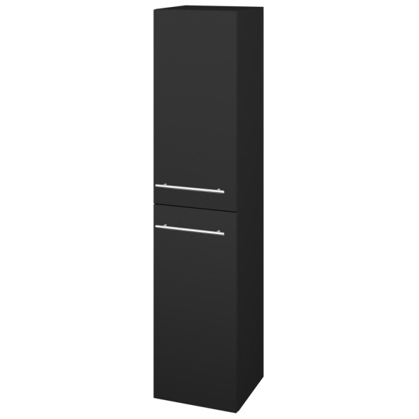 Dřevojas - Vysoká skříň DOS SVD2 35 - L03 Antracit vysoký lesk / Úchytka T02 / L03 Antracit vysoký lesk / Pravé 64122BP