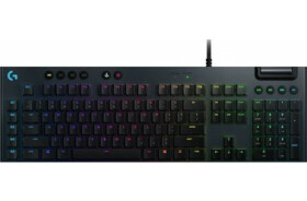 Logitech G815 Lightspeed DE černá / herní klávesnice / kabel USB-A 2.0 / 1x USB-A 2.0 / USB Lightspeed / RGB Lightsync (920-008985)