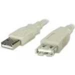Usb kabel Usb 2.0 prodlužovací kabel A-a, konektory male-female, stíněný, délka 1m