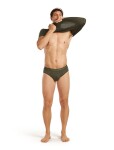 Pánské merino slipy ICEBREAKER Mens Anatomica Briefs, Dark Loden velikost: M