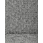 Židle jídelní, šedá látka, černý kov, otočný vratný mechanismus 90°/90° (L/P) - funkce reset