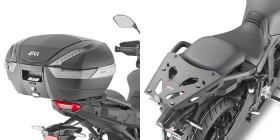 Sra2159 hliníkový special rack Yamaha Tracer 9 (21-24) včetně černé hliníkové plotny pro Monokey