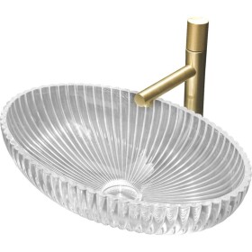 MEXEN - Zira skleněné umyvadlo na desku 53 x 35, transparent 24175300