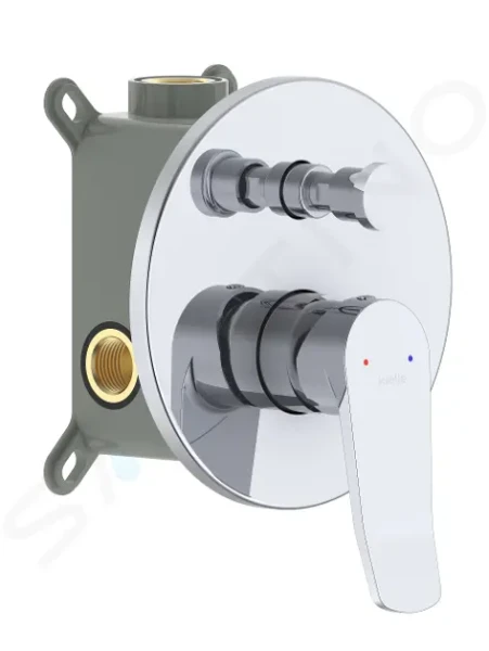 Kielle Baterie pod omítku pro 2 spotřebiče, s tělesem, chrom 10327200