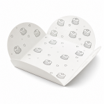 Cake star Podložka pod minidezert FLOWER bílá 6,5 × 6,5 cm 100ks