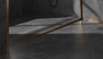 REA - Spádová lišta sprchové vaničky 100cm Brush Copper vlevo REA-K9490
