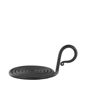 Chic Antique Kovový sívcen Antique Black Ø 10 cm, černá barva, kov
