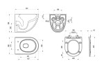 RAVAK - Chrome Závěsné WC AquaSpin set, SoftClose, bílá X03121