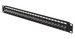 Lanberg PPRF-R624-B černý / Patch panel / 24 portů / F konektor / 1U / 19" (PPRF-R624-B)