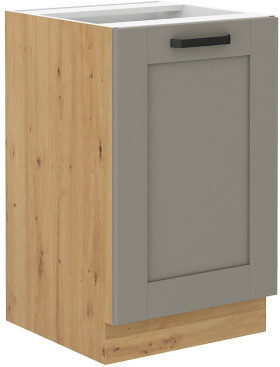 Spodní skříňka pod dřez Luna 50 ZL 1F BB Barva korpusu: Dub artisan, Barva dvířek: Clay Grey