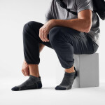 Unisex merino turistické ponožky SMARTWOOL Hike Light Cushion Low Ankle Socks, Medium Gray velikost: 38-41 (M)