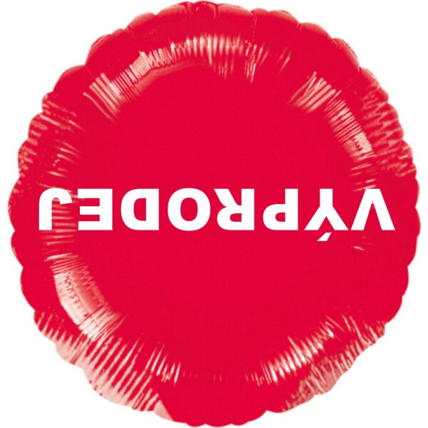 Visící balónek fóliový červený VÝPRODEJ Balonky.cz Visící balónek fóliový červený VÝPRODEJ Balonky.cz