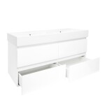 Koupelnová skříňka s umyvadlem SAT B-Way 119x50x45 cm bílá lesk BWAY2120WU2BI BWAY2120WU2BI